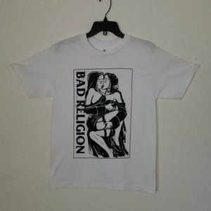 New “Bad Religion Nuns Embrace” Unisex Silkscreen T-Shirt. Available Small-2XL